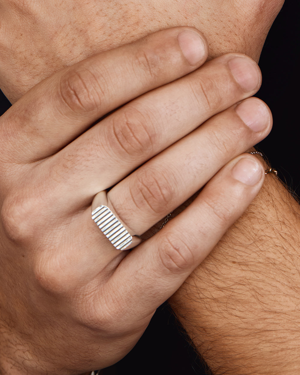 Groove Signet Ring