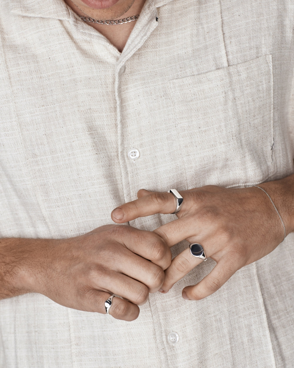 Bold Round Signet Ring
