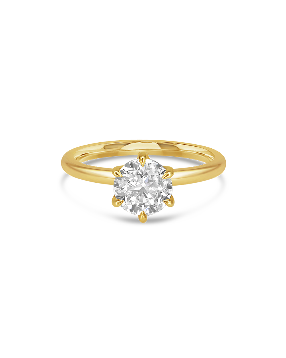 Jessica Lab Grown Round Brilliant Solitaire Diamond Engagement