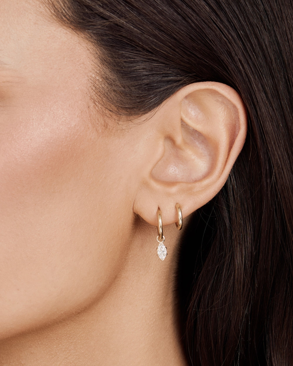 Medium Charmed Hoop Earrings