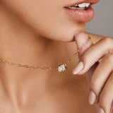 Bridget Medium Toi et Moi Necklace - 9ct White Gold