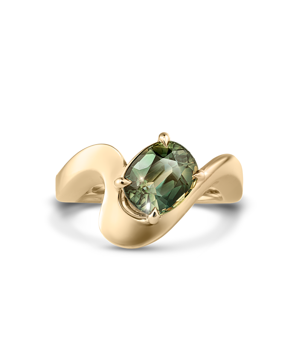 Naia Oval Parti Sapphire Ring