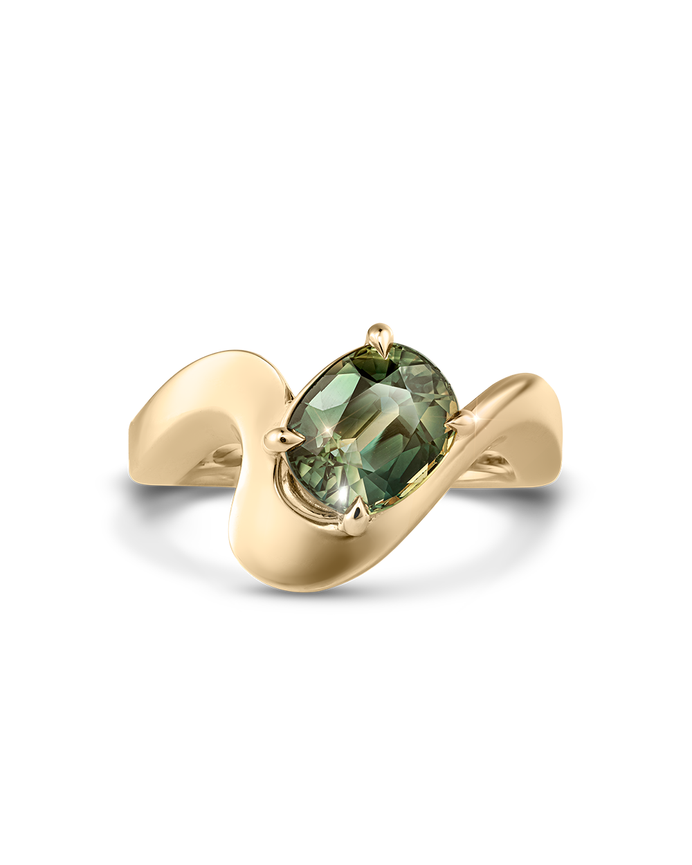 Naia Oval Parti Sapphire Ring
