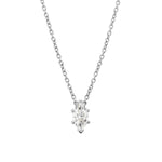 Marquise Solitaire Diamond Necklace