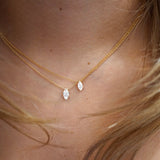 Marquise Solitaire Diamond Necklace - 0.50ct