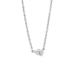 Pear Solitaire Diamond Necklace