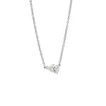 Pear Solitaire Diamond Necklace