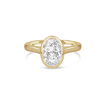 Aria 2.15ct Oval Diamond Bezel Engagement Ring