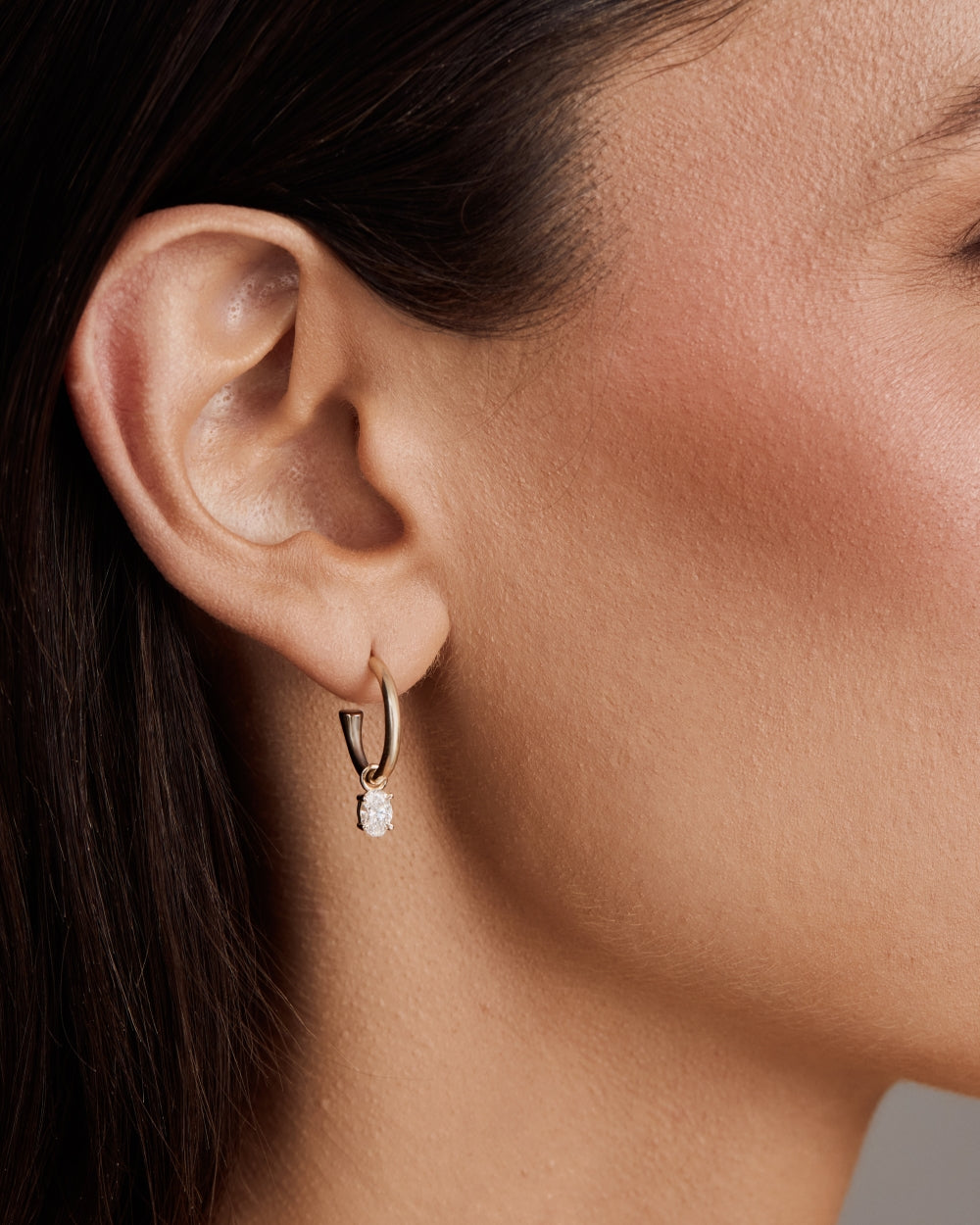 Large Charmed Hoop Earrings