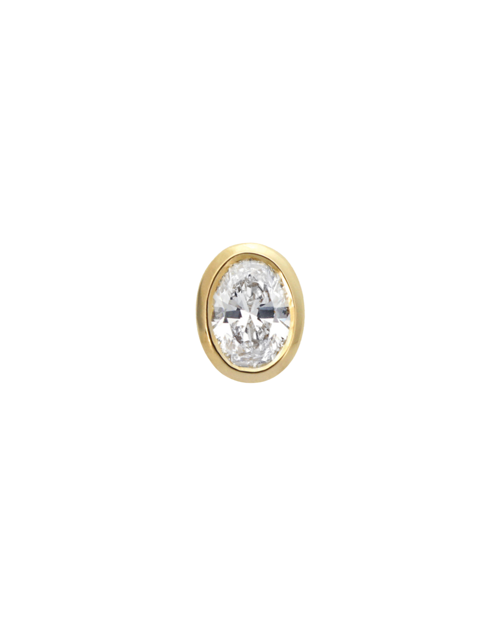 Oval Diamond single - Bezel