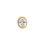 Oval Diamond single - Bezel