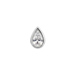 Pear Diamond Single WG - Bezel
