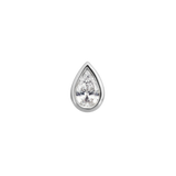 Pear Diamond Single WG - Bezel