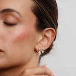 Luna Oval and Pear Diamond Drop Earrings