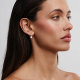 Gala Round and Pear Diamond Drop Earrings