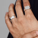 Bolt Signet Ring