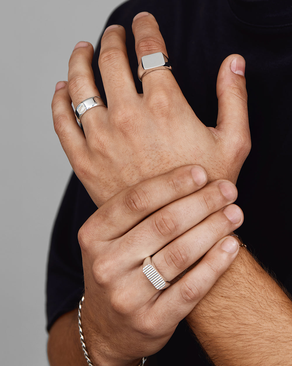 Groove Signet Ring