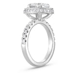2.17ct Oval Diamond Halo Engagement Ring