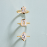 Aria 2.02ct Marquise Diamond Bezel Engagement Ring