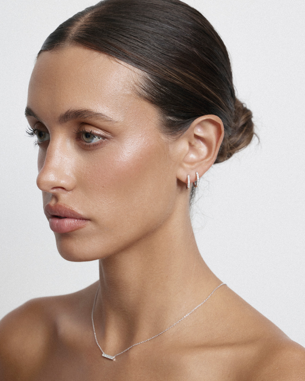 Blaze Diamond Bar Necklace