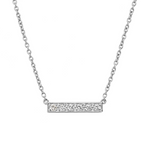 Blaze Diamond Bar Necklace