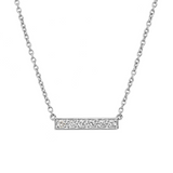 Blaze Diamond Bar Necklace