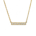 Blaze Diamond Bar Necklace
