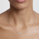 Blaze Diamond Bar Necklace