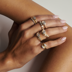 Clara 1.57ct East West Oval Diamond Ring