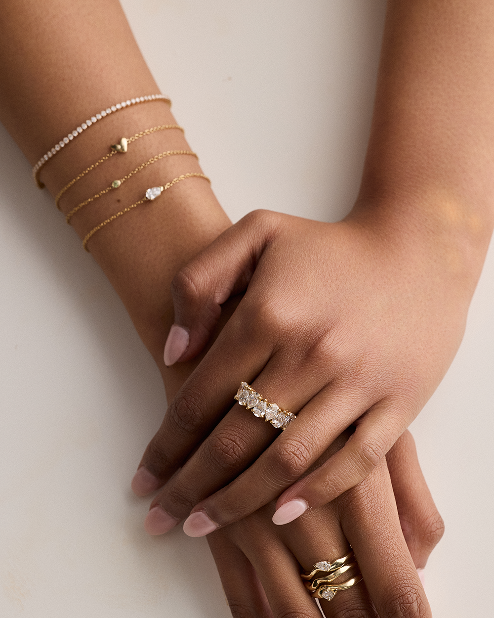 Pear Solitaire Diamond Bracelet