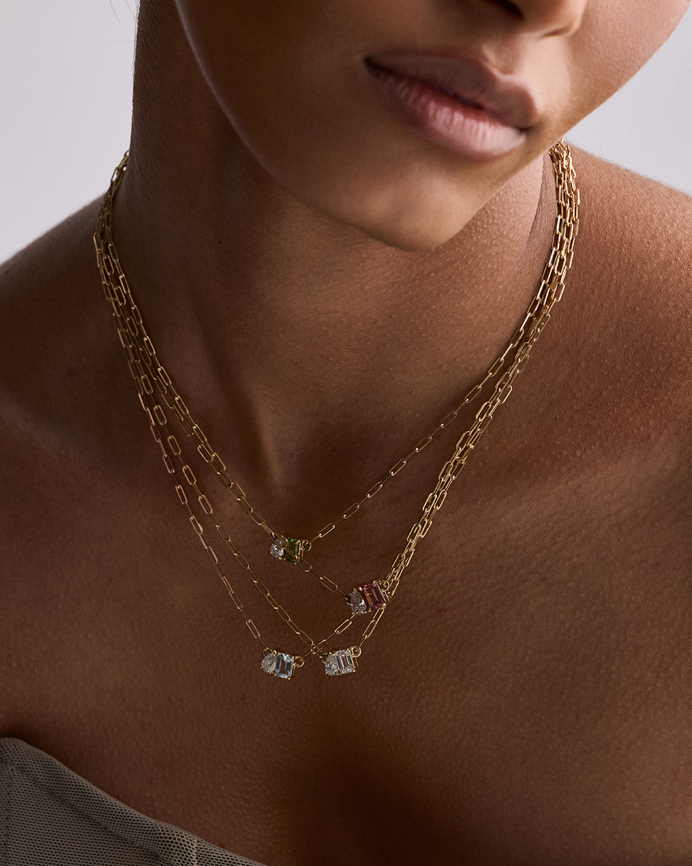 Bridget Small Toi et Moi Necklace
