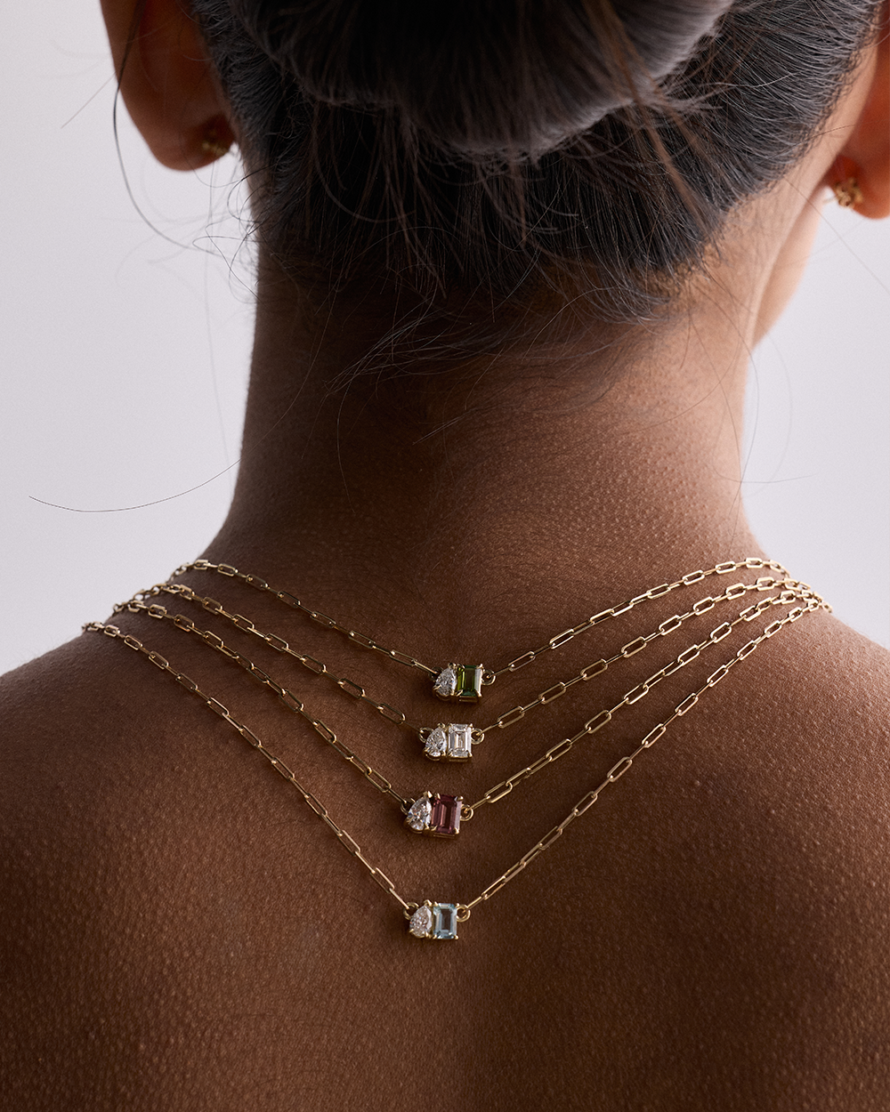 Bridget Small Toi et Moi Necklace