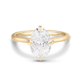 Grace 2ct Compass Set Oval Engagement Ring
