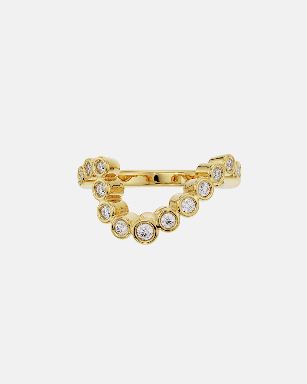 Zara Bezel Diamond Wedding Band