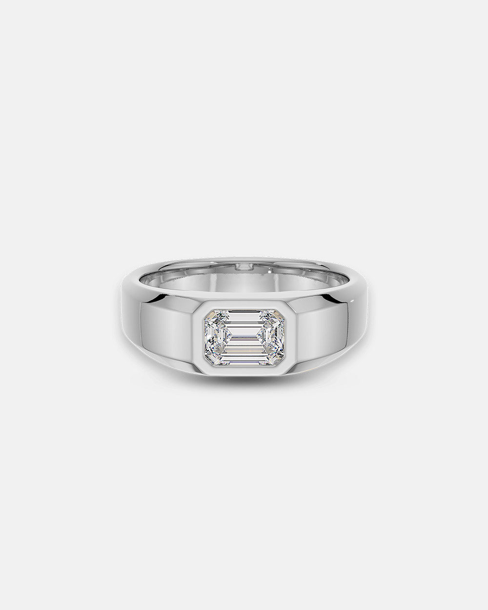 Dylan 1.12ct Emerald Diamond Ring White Gold
