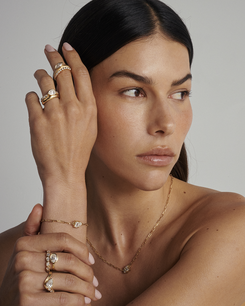 Bridget Toi et Moi Bracelet - Double Diamond