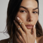 Gaia 1.51ct East West Oval Diamond Ring