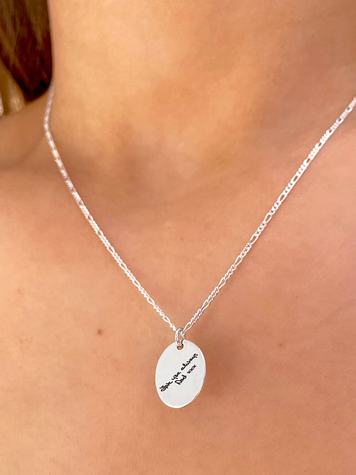 Oval Disc Pendant