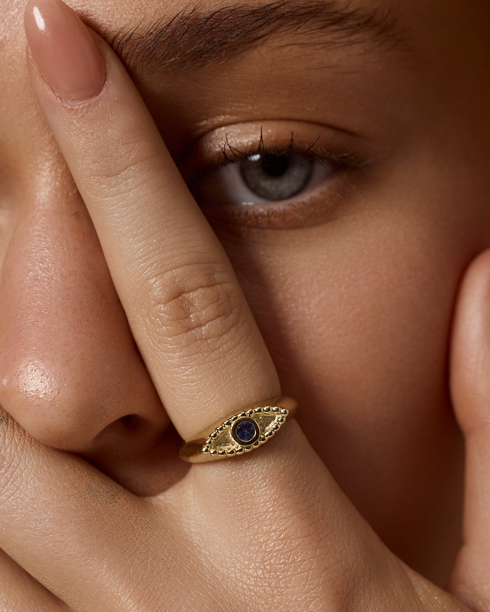 Evil Eye Signet Ring