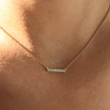 Blaze Diamond Bar Necklace