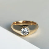 Heath 1ct Round Diamond Ring Yellow Gold