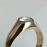 Heath 1ct Round Diamond Ring Yellow Gold
