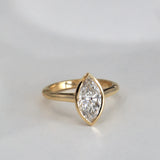 Monique 2.02ct Marquise Diamond Bezel Engagement Ring