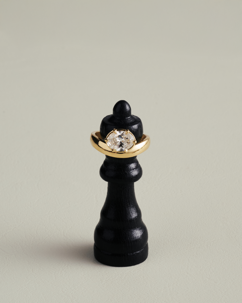 Gaia 1.51ct East West Oval Diamond Ring