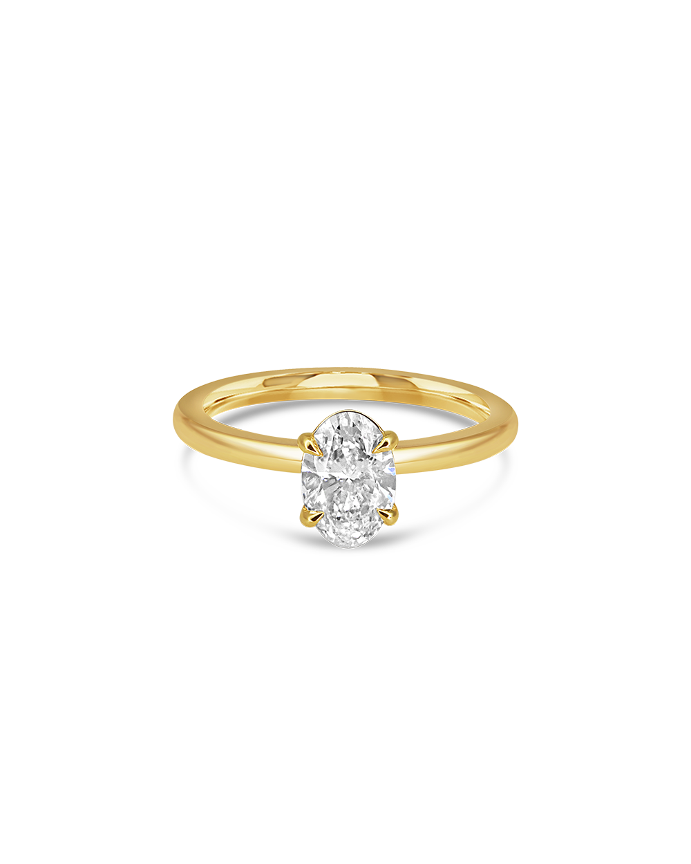 Grace 1ct Oval Diamond Solitaire Engagement Ring