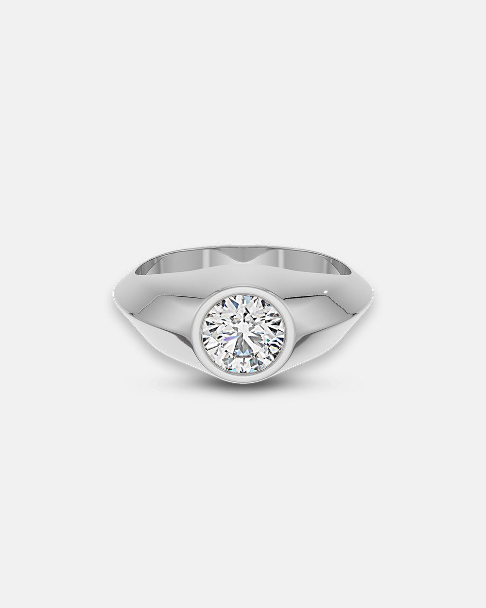 Heath 1.01ct Round Diamond Ring White Gold