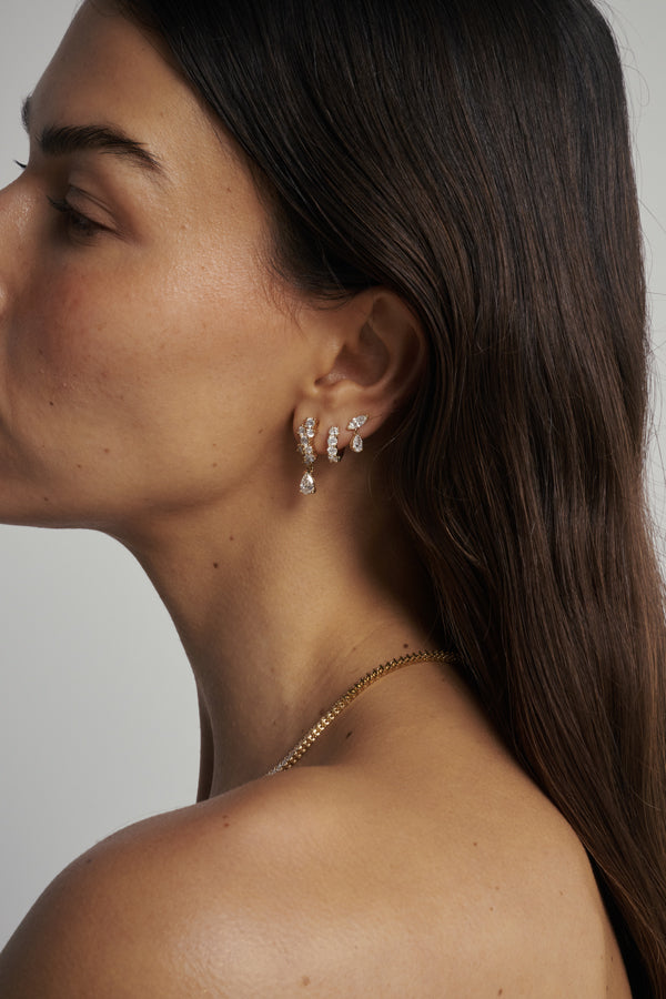 Dorsa Diamond Drop Earrings