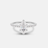 Monique 1.00ct Marquise Diamond Band Engagement Ring