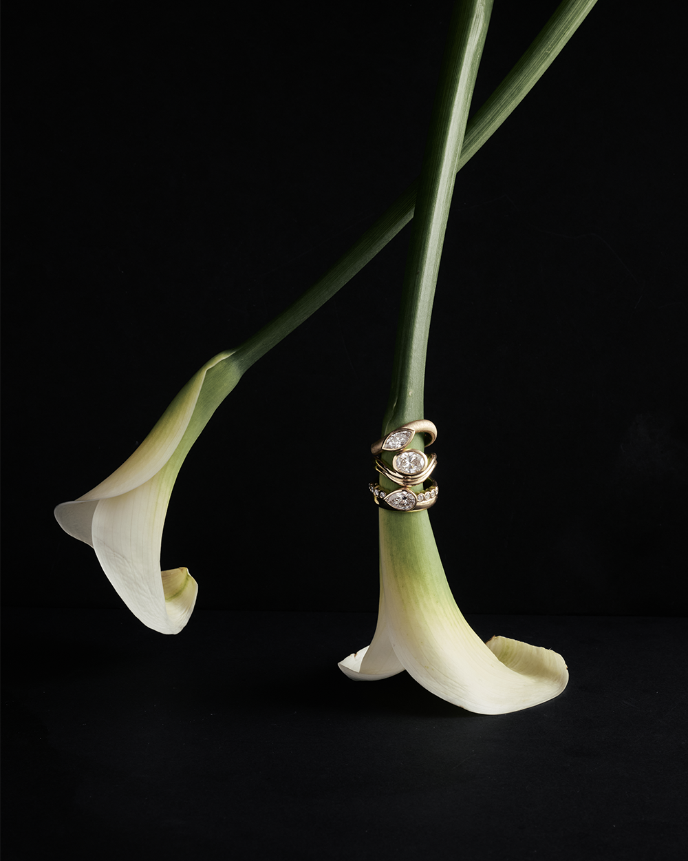 Margot 1.21ct East West Pear Diamond Ring