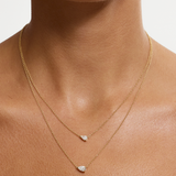 Pear Solitaire Diamond Necklace